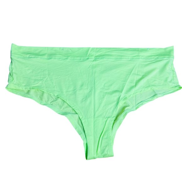 Cacique Comfort Bliss Cheeky Panties Plus Size 26 / 28 Lime Green Underwear NEW - Picture 1 of 4